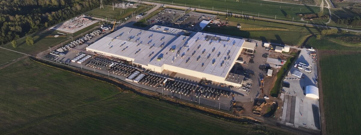 Aerial view of the Colossus data center campus in Memphis, Tennessee